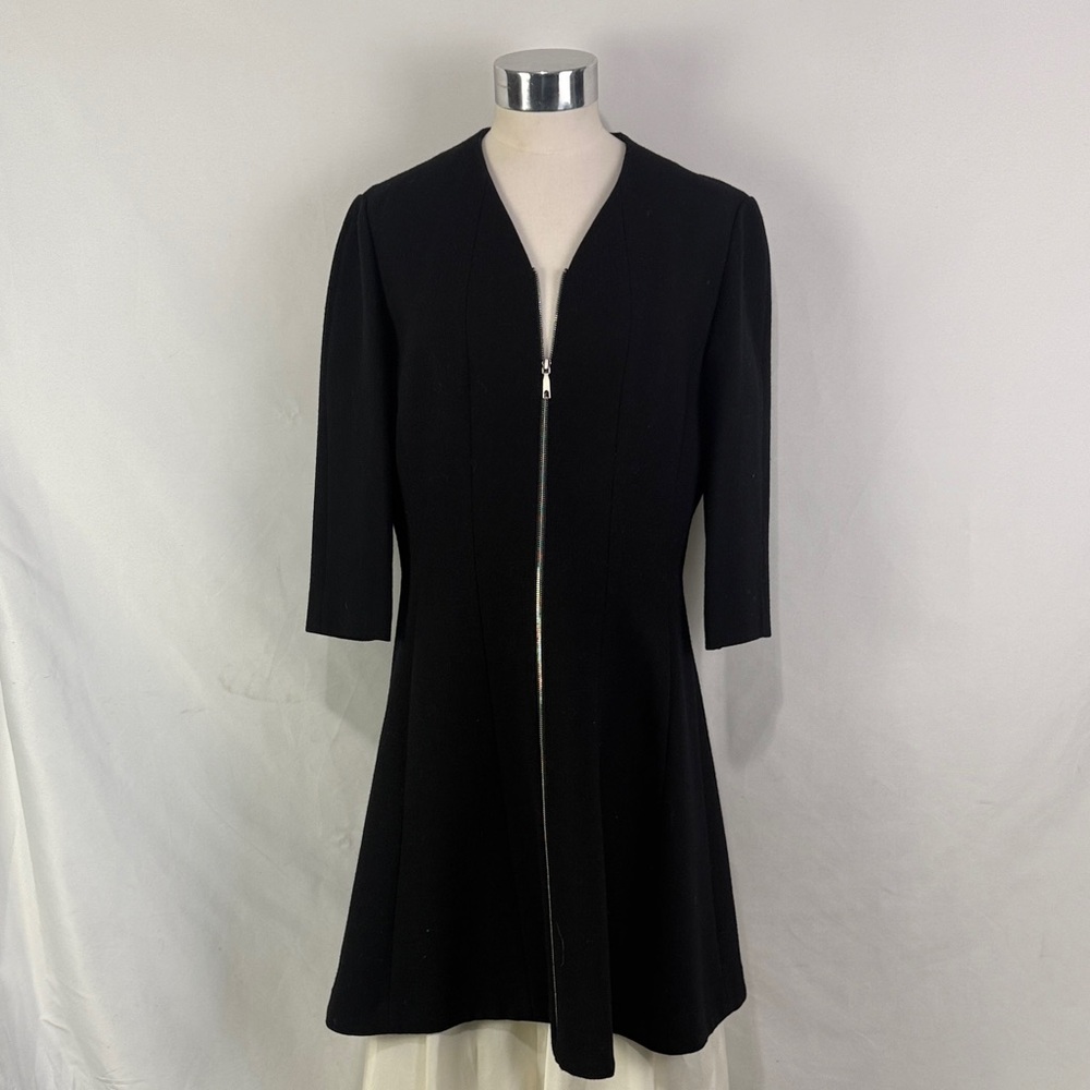 Lafayette 148 Black Zip Front Dress